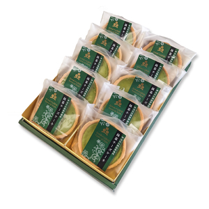 石臼で挽いた宇治抹茶とクリームチーズの抹茶チーズケーキ 10個 化粧箱 入り (京都 宇治 抹茶 スイーツ チーズ ケーキ 10個 入り 抹茶 チーズケーキ スイーツ デザート 抹茶 チーズケーキ ス