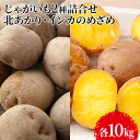 【ふるさと納税】じゃがいも2種詰合せ（北あかり10kg・インカのめざめ10kg）【十勝幕別 北海道ホープランド農場】　じゃがいも・野菜・セット・詰合せ　お届け：2024年10月下旬～2025年2月末
