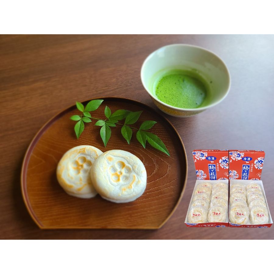 ＜茶房きくち＞冷凍　梅ヶ枝餅　10個入り×3