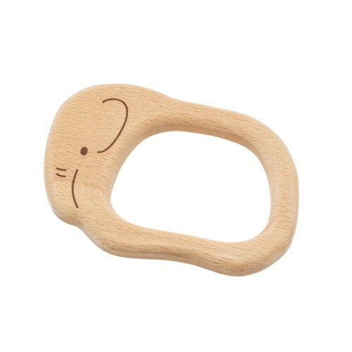 【ふるさと納税】木のおもちゃ MOCCO　森のベビートイ　ぞう　木製玩具 対象年齢6ヶ月から