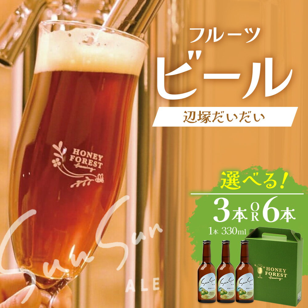 【ふるさと納税】SunSunALE　辺塚だいだい 【 3 本セット ・ 6 本セット 】