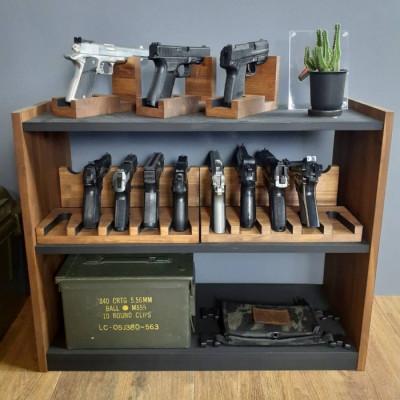 ふるさと納税 横手市 WOOD WORKS 日本製 ガンスタンド 1丁掛 3個セット【本体カラー:ブラウン】 |  | 02