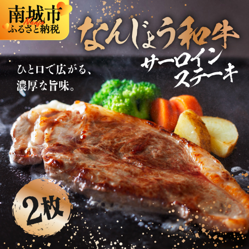 なんじょう和牛サーロインステーキ 約150～200g×2枚【TM0203】