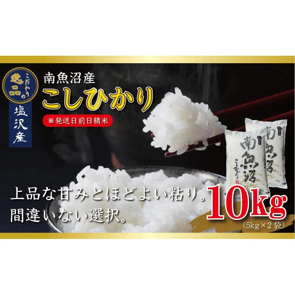 【令和8年 先行予約】南魚沼産コシヒカリ10kg一等米（5kg×2袋）【塩沢地区】【2026年10月中旬より1ヶ月以内に順次発送予定】｜コシヒカリ