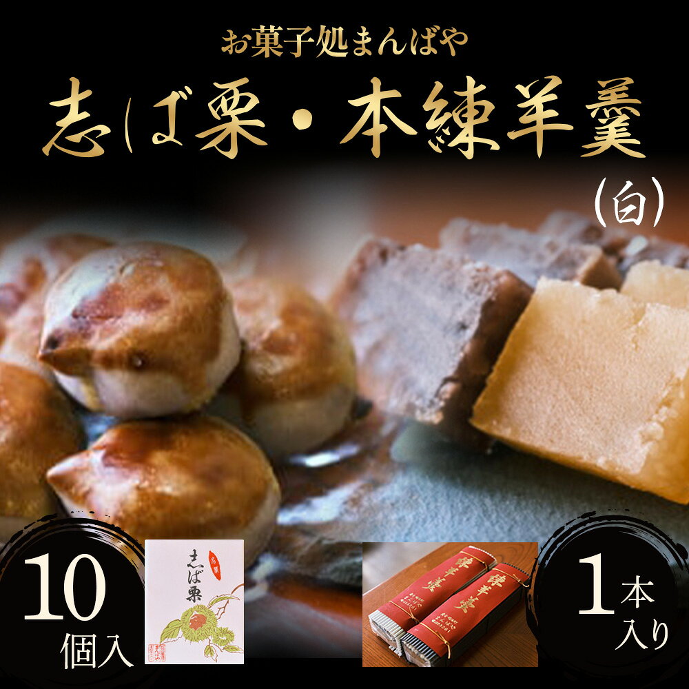 【ふるさと納税】志ば栗と本練羊羹 （白） セット 名物 ご当地 和菓子 お菓子 おかし 銘菓 老舗 常温 栗 おやつ お茶うけ ようかん 手土産 スイーツ 送料無料