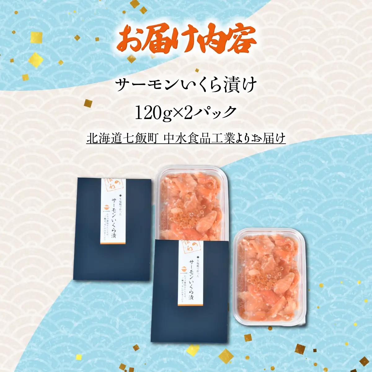 サーモンいくら漬け120g×2パック NAAF035