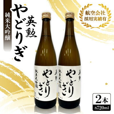【ふるさと納税】英勲 やどりぎ 純米大吟醸 720ml×2本 JALの機内酒にも採用された京都の日本酒【1626525】
