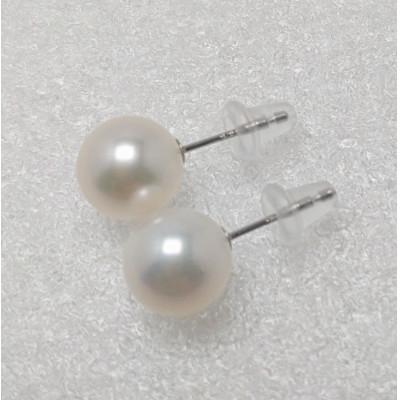 ふるさと納税 伊勢市 アコヤ真珠 Pt900 ピアス 8mmUP　1769 |  | 01