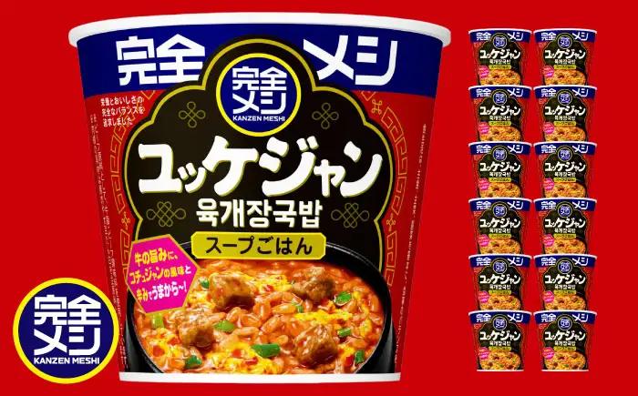 完全メシ 旨辛メシ ユッケジャン 2ケース 計12食 BIBI030 日清