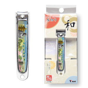 和製爪切り　Super　V-CUT　景観　大仏（VN1-83K-DB）/つめきり　爪きり　ツメキリ　関市　日本製　ネイルケア　ケアツール　キャッチャー付き　大仏