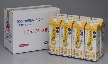 てんてきの糖プラス 果糖 甘味料 カロリー控えめ 【1200g×8本】　砂糖代用 調味料 ヘルシー 天然甘味料 蜂蜜 ハチミツ ブレンド 美味しい やまと蜂蜜 楽天 通販 贈り物 ギフト プレゼント 贈り物 お歳暮 御祝 健康甘味料 奈良 なら 奈良県 奈良市 35-009