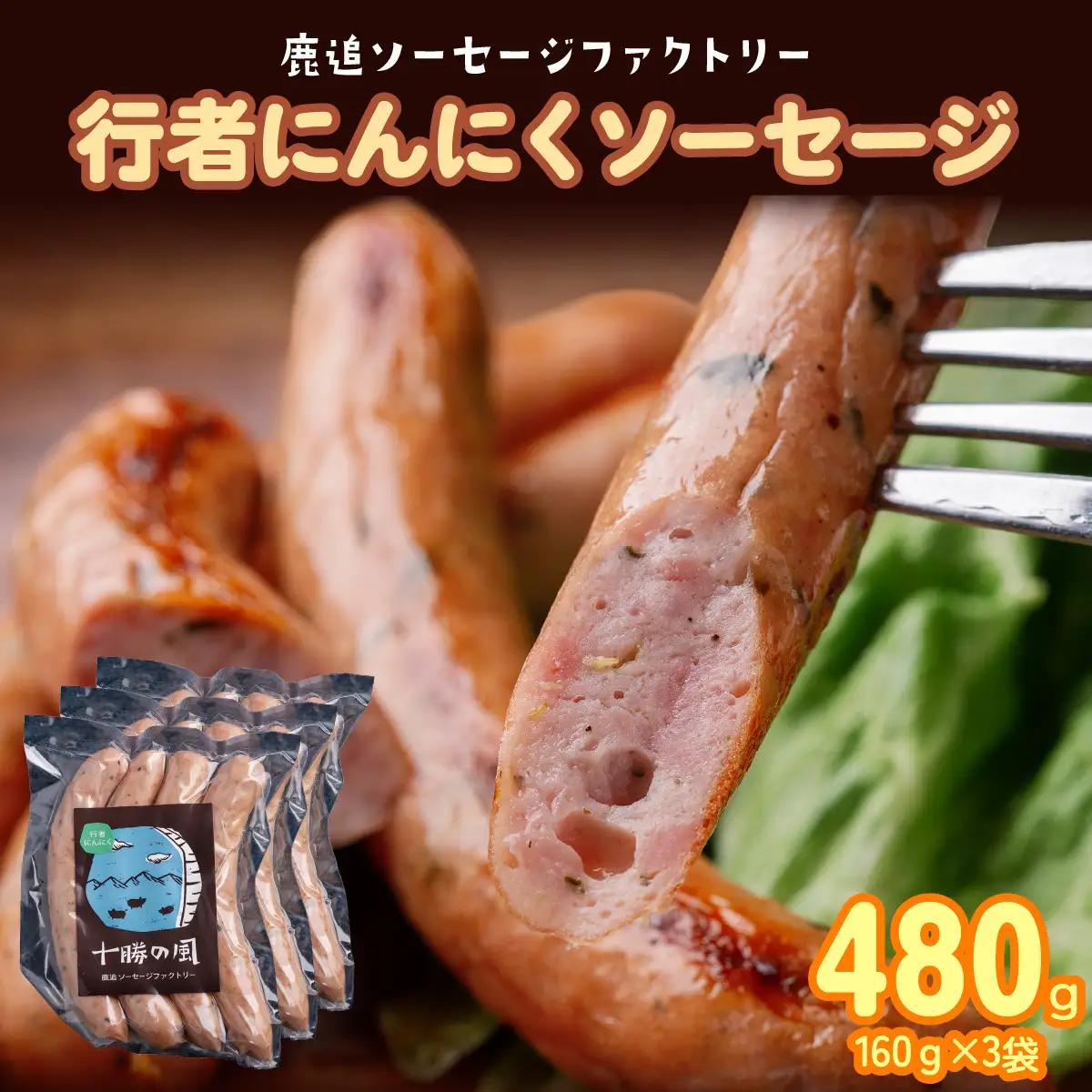 行者にんにく入りソーセージ 480g（160g×3） SKD025