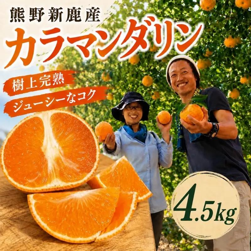カラマンダリン 4.5kg 先行予約 熊野 柑橘 くだもの フルーツ みかん 熊野【atkj0002】