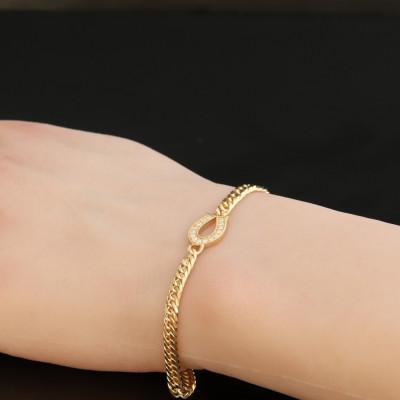 ふるさと納税 山梨市 K18馬蹄ブレスレット【ダイヤ0.14ct・18cm】 |  | 02