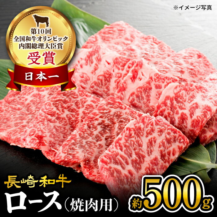 【ふるさと納税】【お中元対象】【 訳あり 】 長崎和牛 ロース 焼肉用 約500g＜大西海ファーム＞ [CEK132] 長崎 和牛 肉 食品 肉類 国産 ブランド牛 牛肉 ロース こだわり 焼肉 BBQ 贈答 ギフト 贈り物