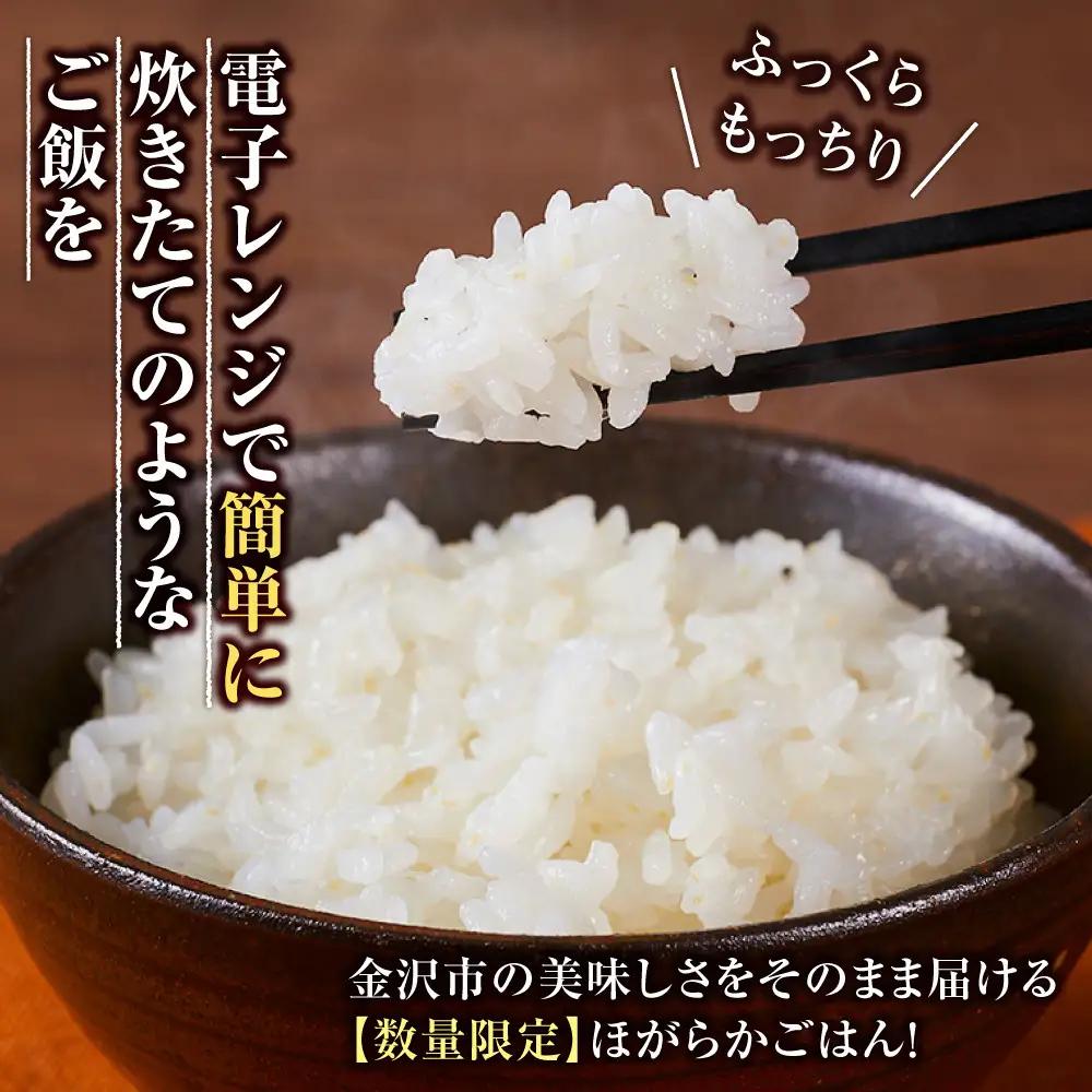 パックご飯【数量限定】JA金沢市 ほがらかごはん 20個入り 白米