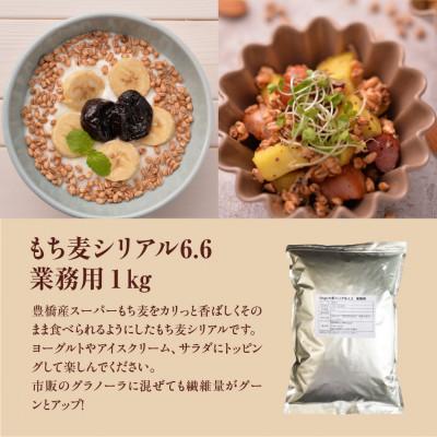 ふるさと納税 豊橋市 もち麦シリアル6.6　《内容量:業務用1kg》 |  | 01