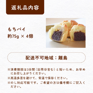 もちぱい　4個入　富山県 氷見市 餅 パイ お菓子 おやつ