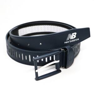 ニューバランスゴルフ　レーザーカット　シンセティックメッシュベルト　ネイビー　012-6182002【1646509】