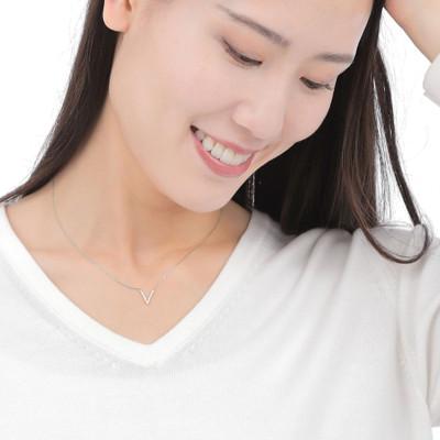 ふるさと納税 大月市 0.1CT V字ペンダント　N444DI-P |  | 03