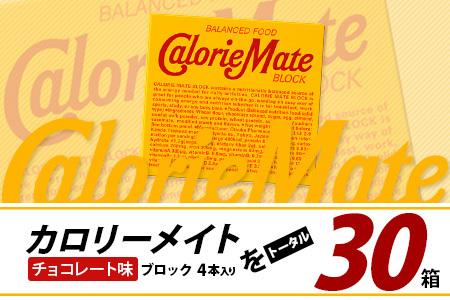 【大塚製薬】カロリーメイト ブロック【チョコレート味】4本入り×30箱［徳島 那賀 カロリーメイト チョコ ビタミン ミネラル たんぱく質 脂質 糖質 5大栄養素 バランス栄養食 栄養補給 仕事 勉強