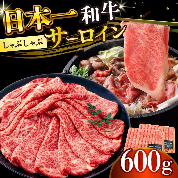 【ふるさと納税】【厳選部位】【A4〜A5】長崎和牛サーロインしゃぶしゃぶすき焼き用　600g（300g×2p）【株式会社 MEAT PLUS】[DBS018]
