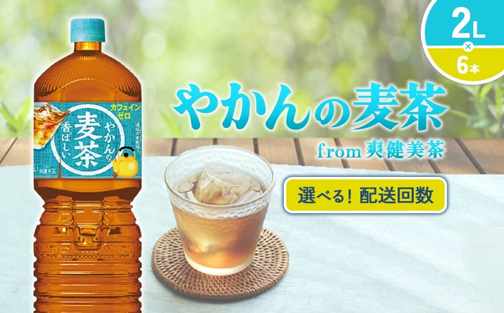 
                  【発送回数 選べる】やかんの麦茶 from 爽健美茶 2L PET【コカ・コーラ】ペットボトル 1ケース(6本) 定期便 2回(12本) 3回(18本) セット お茶 麦茶 むぎ茶 送料無料
                