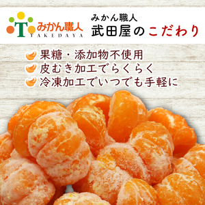 みかん職人の手掛けたこだわりみかん!外皮をむいたまるごと冷凍みかん　500g(500g×1袋)【配送不可地域：離島】【1680289】