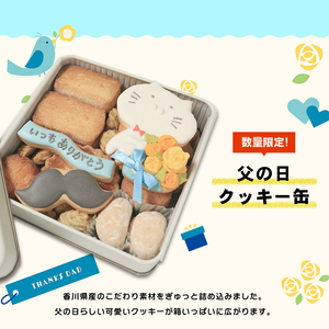クッキー缶 小さな宝箱 父の日 アイシングクッキー