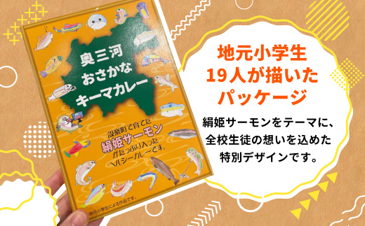 絹姫サーモン 奥三河おさかなキーマカレー ６個セット カレー ご当地カレー レトルトカレー 珍しいカレー 魚カレー 魚 サーモン サーモンカレー レトルトカレー インスタントカレー 鮭 常温 食品 非