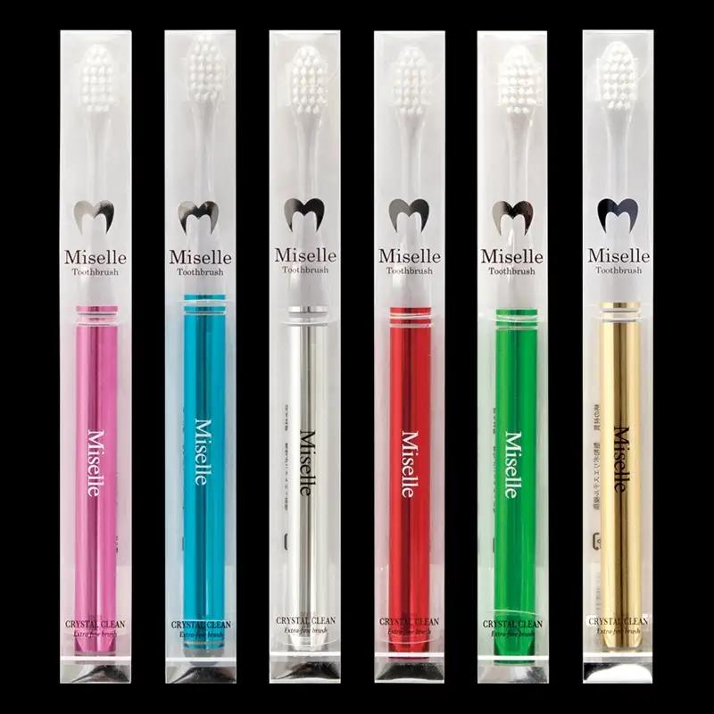 【日本製】歯ブラシ ミセルCC ハブラシ 4本（シルバー）