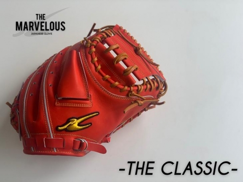 THE MARVELOUS 野球キャッチャーミット【Rオレンジ・ブラック】