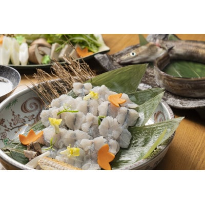 淡路産鱧(はも)の贅沢鱧(はも)しゃぶセット　〆の蓮根麺付　(2～3人前)〈冷凍〉【配送不可地域：離島】