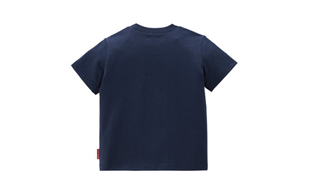 ベビー服 ミキハウス 丸ロゴ半袖Ｔシャツ【紺ー110】ベビー