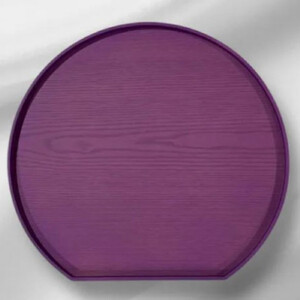 半月トレイ 紫色