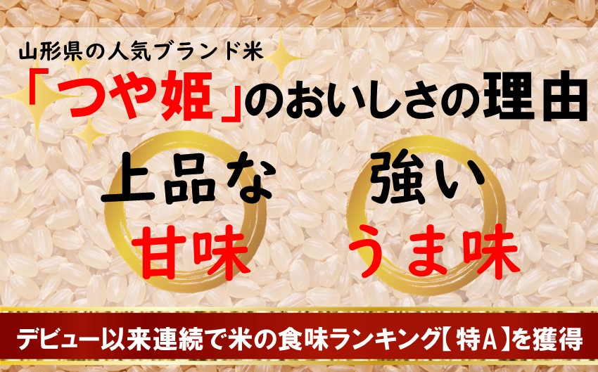 こだわりのお米　つや姫　玄米　30kg（飯豊町産）　 