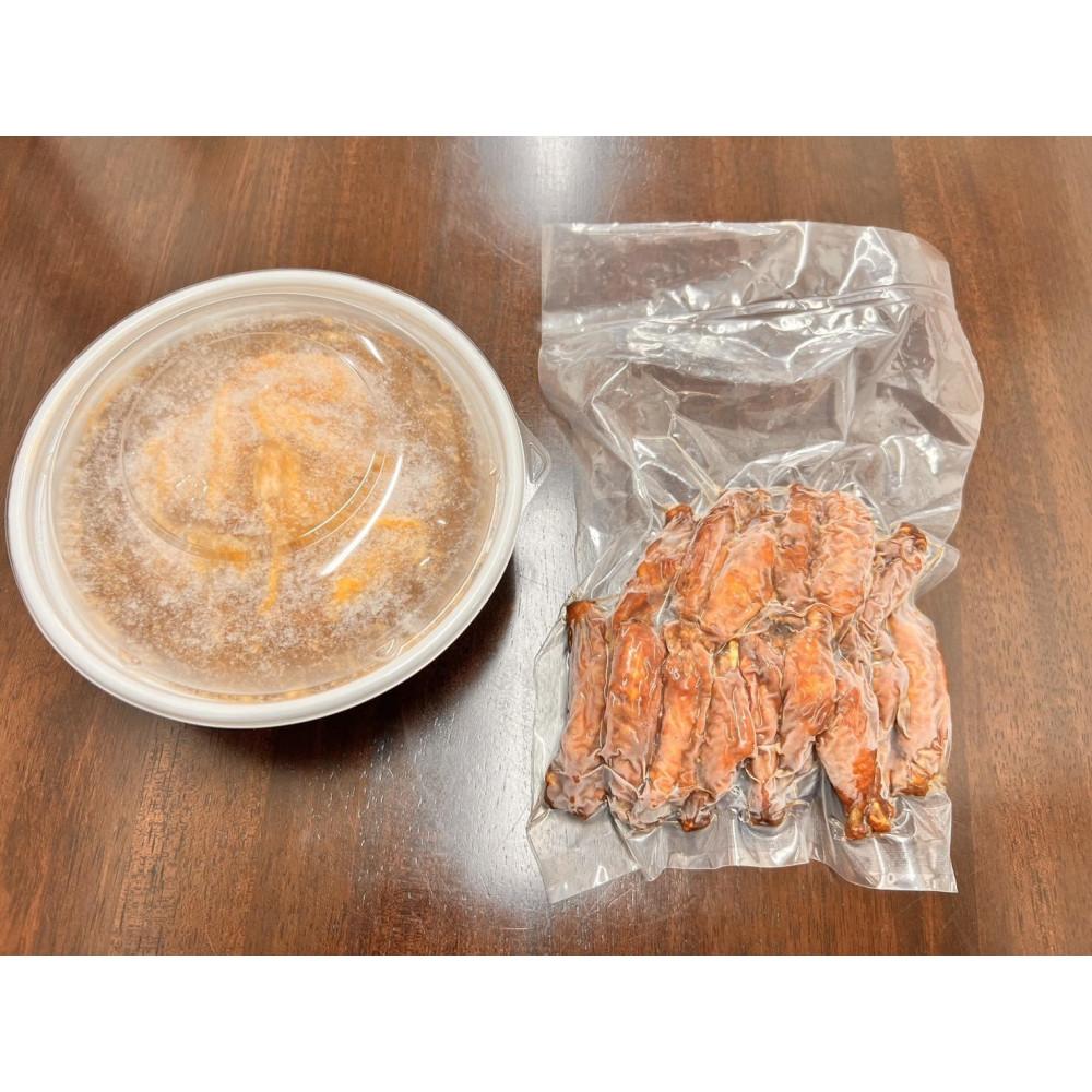 福岡市創業50年の町中華 中国飯店の辛肉味噌天津飯(内容量400g)×3個とピリ辛チキンバー(内容量150g)×1pの詰め合わせ