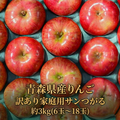 【ふるさと納税】【9月より順次発送】平均糖度12度以上! 葉とらずサンつがる 約3kg 訳あり クール便【配送不可地域：離島・沖縄県】【1611764】