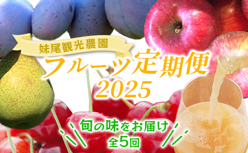 [先行受付] 全5回 定期便 妹尾農園のフルーツ定期便2025［全5回］ 北海道 仁木町 さくらんぼ プルーン 梨 りんご 果物類 チェリー ジュース フレッシュ 加工品 旬 [フルーツショップ妹尾観光農園]