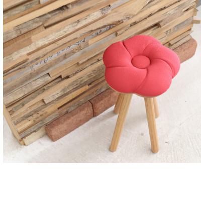 ふるさと納税 大川市 monaca stool:ume【レッド/オーク/高さ45cm】