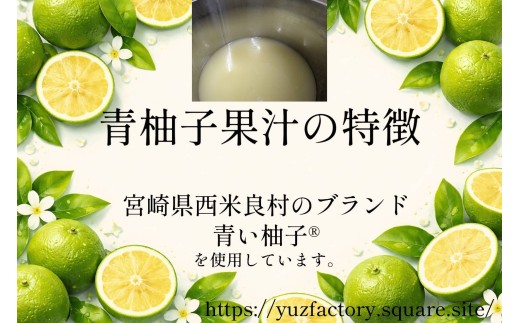 青柚子果汁100%　2000ml(1000ml×2パック)