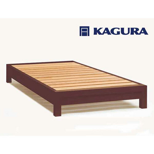 【ふるさと納税】家具蔵 KAGURA ベッドフレームダンヘッドレス シングル ウォールナット材 家具 寝具 寝室 木材 無垢材 職人 手作業 天然木 高級木材 無添加 安全 ジャパニーズモダン 高級家具 熟練 無着色 おしゃれ 天然木無垢材 温もり 【（株）アイダ】 【ho1197】