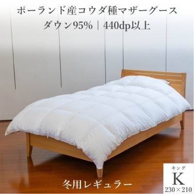 
            ポーランド産コウダ種マザーグース ダウン95% 冬用羽毛ふとん キングサイズ【1457450】
          