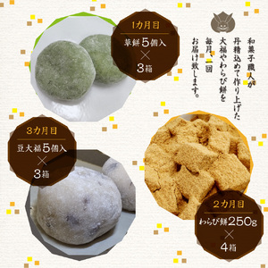 【定期便3回】和菓子 詰め合わせ 和菓子