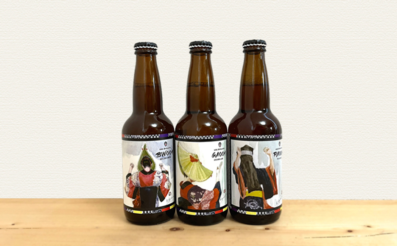 《 定期便 6ヵ月 》【限定ラベル】羽後町産 地ビール クラフトビール 3本セット＆いぶりがっこ3種セット 羽後麦酒 お酒 飲み比べ 詰め合わせ 漬物 ギフト プレゼント 宅飲み ペールエール おつま