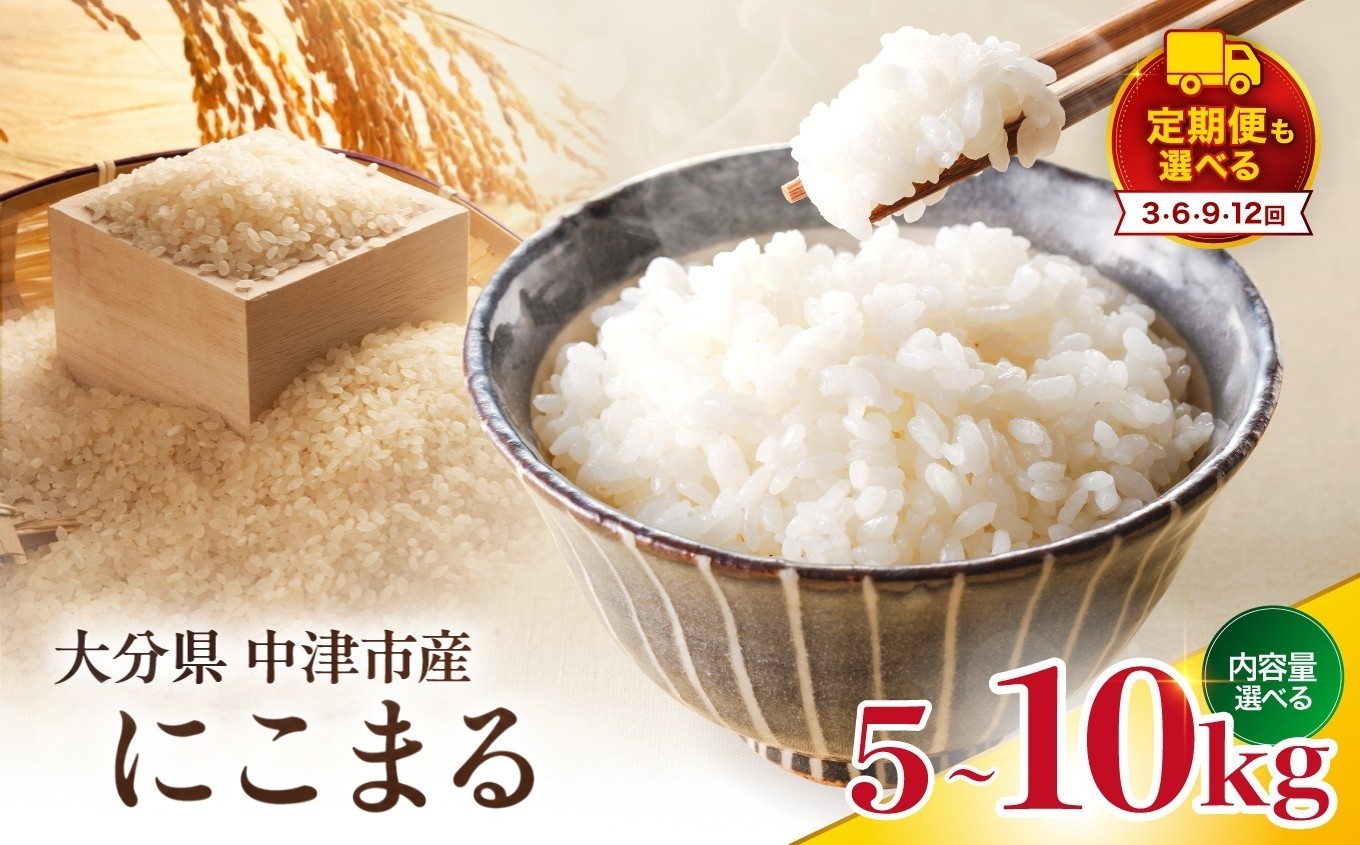
                  【寄附使途限定】【数量限定】大分県中津市産 やまくに誉 (ほまれ) にこまる 選べる内容量 5kg / 10kg 発送回数 1回 ～ 12回 | お米 米 おこめ こめ 白米 精米 うるち米 単一米 国産米 産地直送 ブランド米 5キロ 10キロ 単品 定期 定期便 大分県 中津市
                