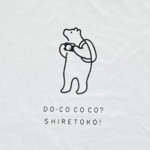 「知床トコさん」×久米繊維　コットンTシャツ　カメラ柄　XLサイズ_装飾品・工芸品 女性・レディース 洋服   装飾品・工芸品 男性・メンズ 洋服 _【配送不可地域：離島・沖縄県】【1345850】