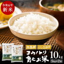 【ふるさと納税】【令和6年産】新米 無農薬 米 10kg コウノトリ育むお米 新米 但馬産 こしひかり 兵庫県産(5kg×2袋)（94-002）無農薬 お米 10キロ 精米 白米 コウノトリ米 コシヒカリ 農薬不使用 特別栽培米 新米 予約 コメ こめ ご飯 ライス