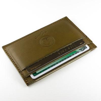 ふるさと納税 大川市 mafpinto カードケース 本革 オリーブ