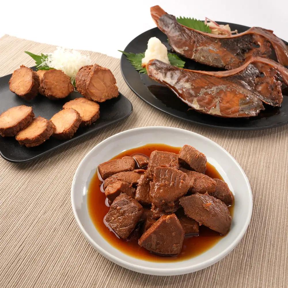 まぐろ煮カマ 1袋（2切）／ まぐろとろ煮 180g×2袋 ／ まぐろチャーシュー 170g